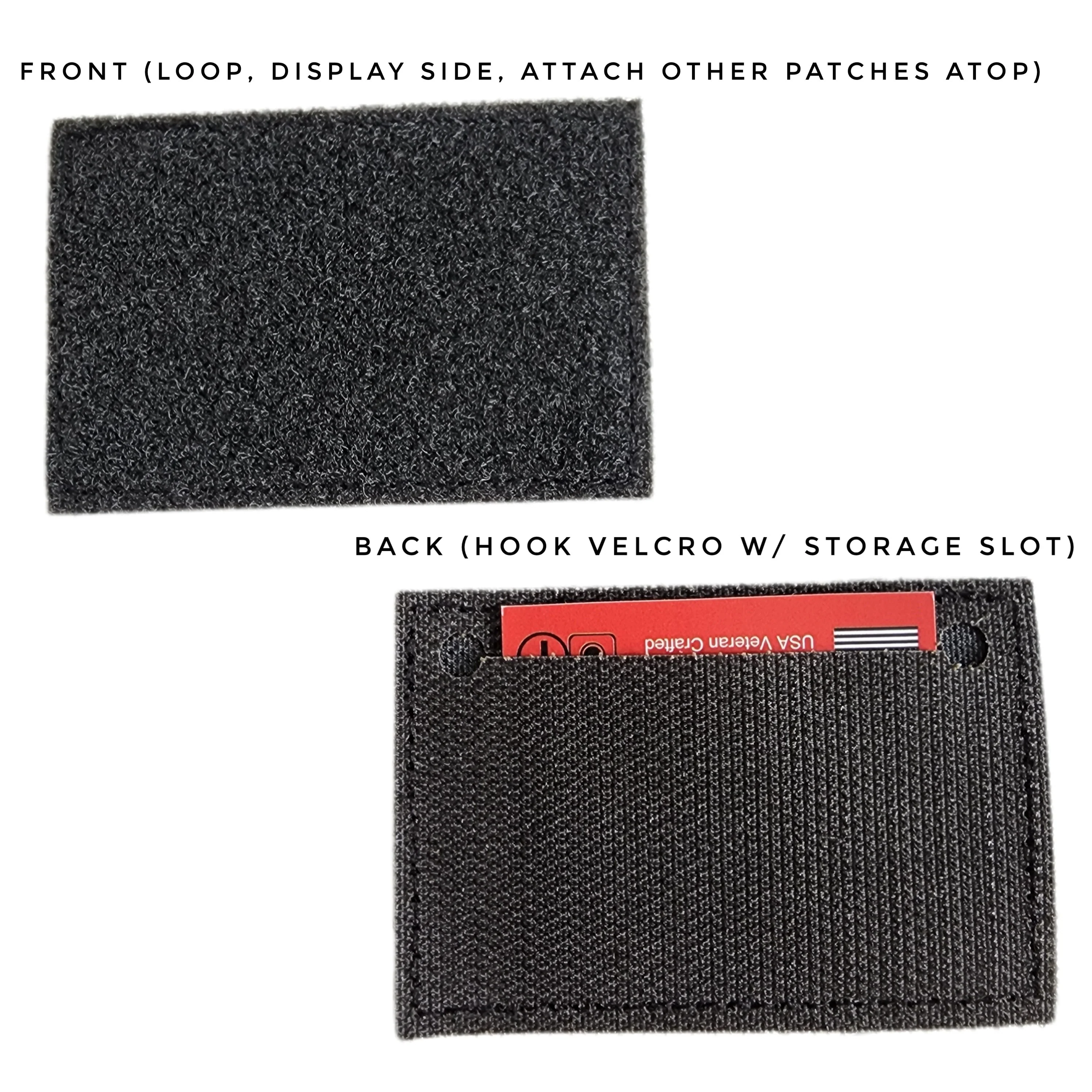Subdued Storage Pocket Patch: A coverable two layer Velcro patch with hook and loop sides. - Image 3