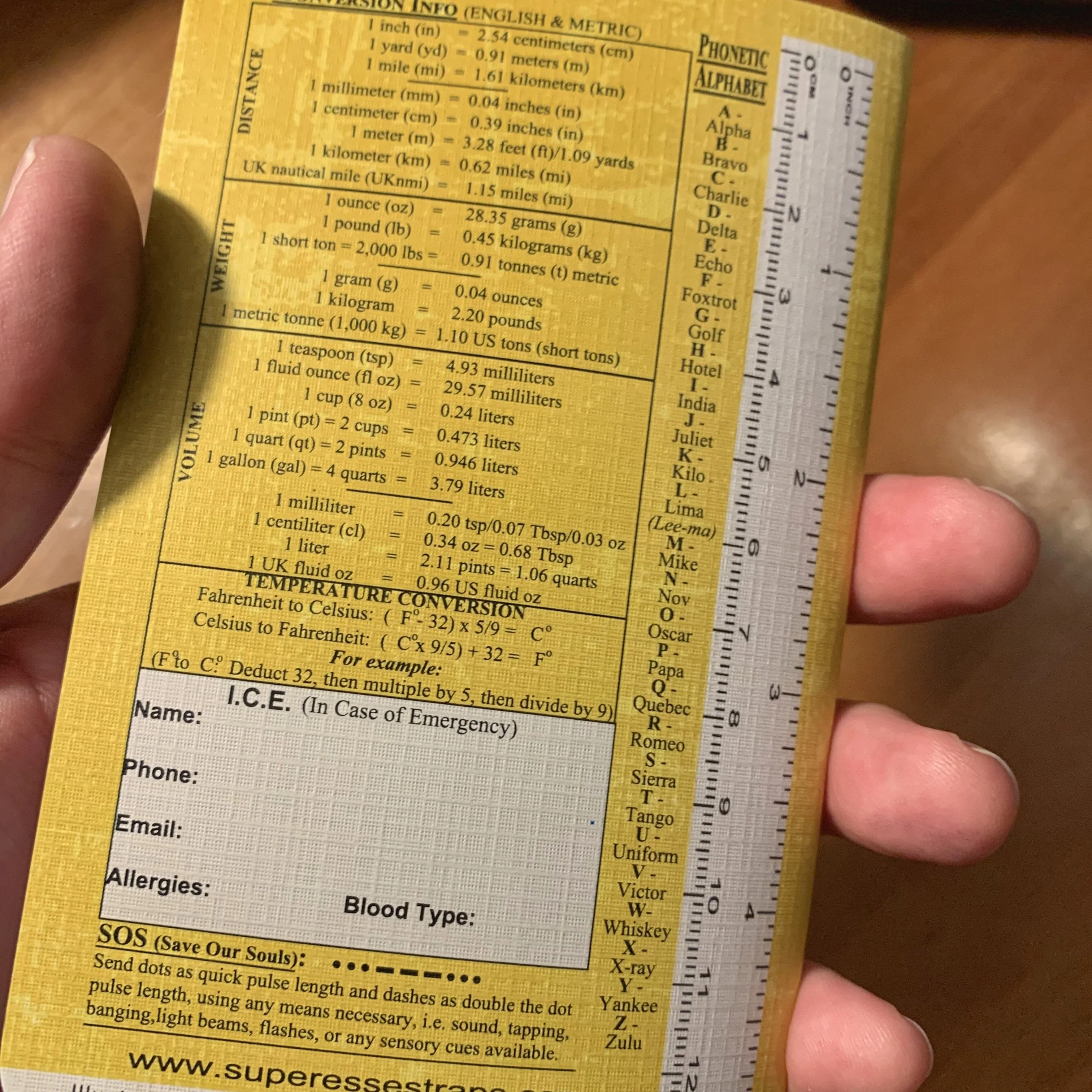 Superesse Field Memo Pad (Yellow) - Durable Pocket Notebook with Survival References - Image 20