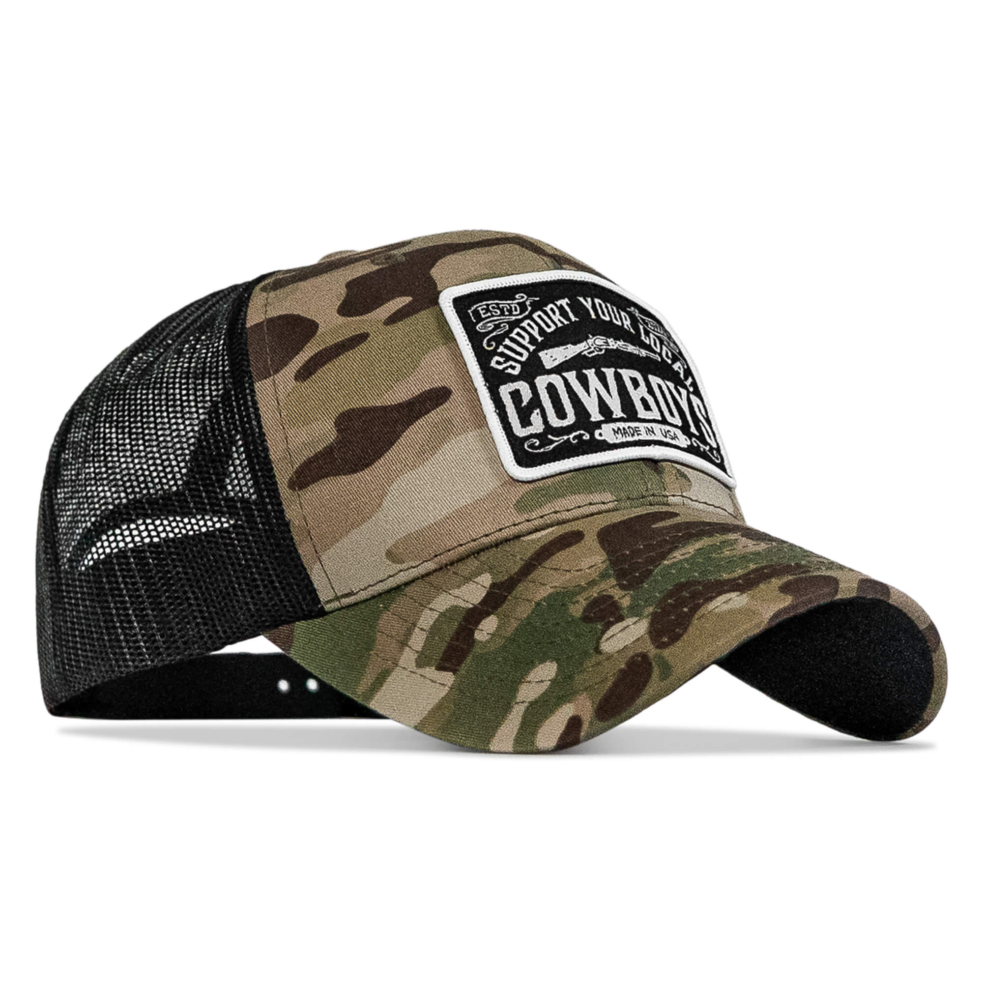 Support Your Local Cowboys Patch Snapback Hat - Image 18