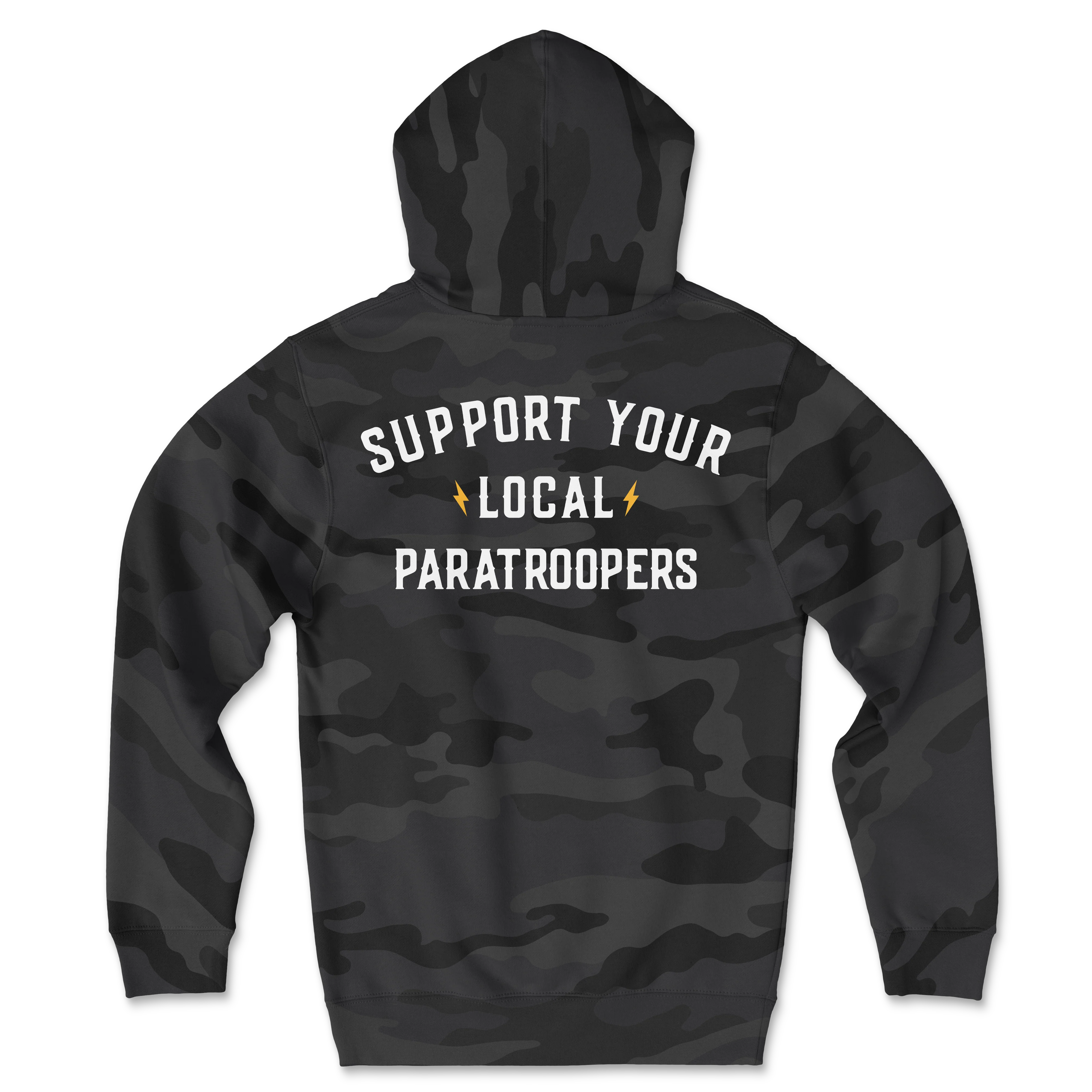 Support Your Local Paratroopers Camo Hoodie