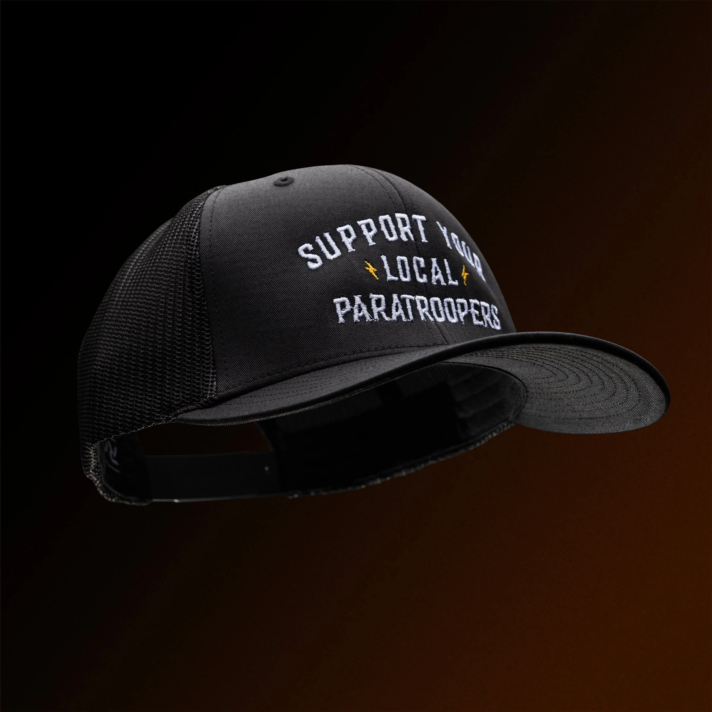 Support Your Local Paratroopers Embroidered Trucker Hat - Image 2