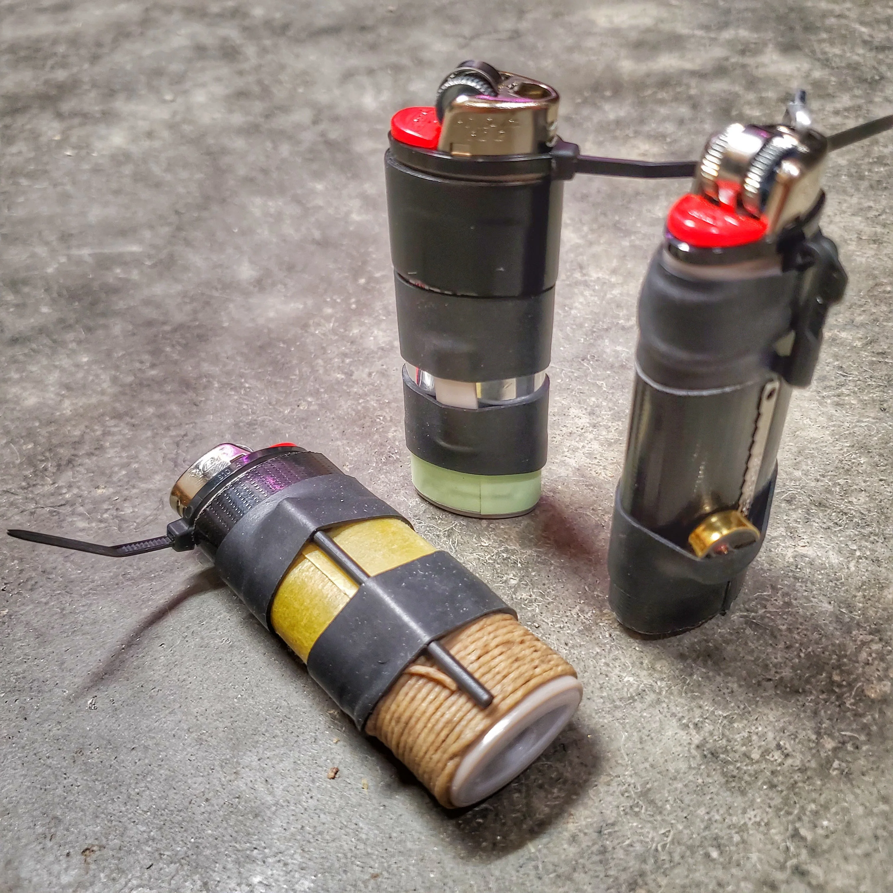 Survival Kit Lighter - Fire Starter outfitted with supplies. - Image 50
