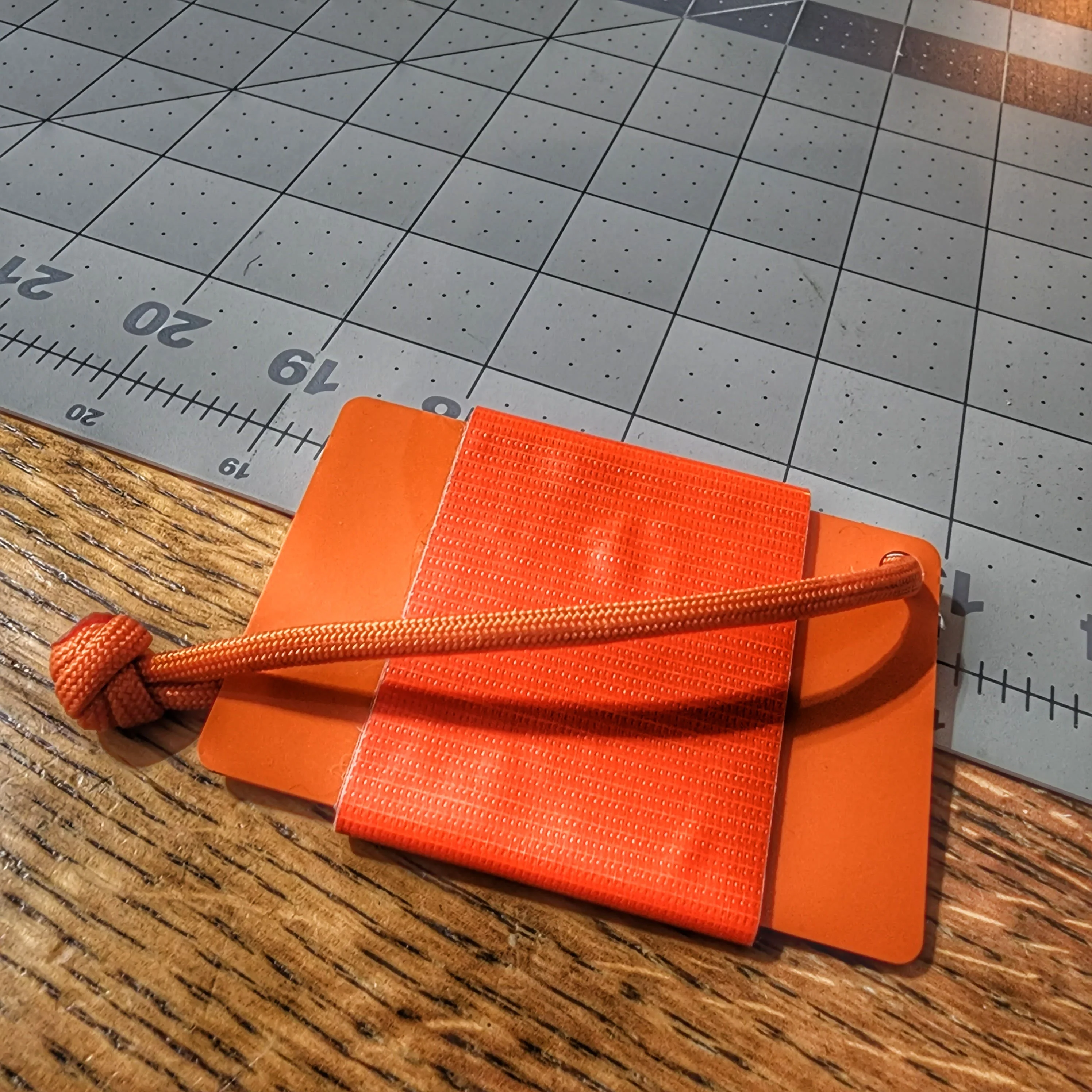 Tape Card - Duct Tape wrapped Credit Card w/ Paracord Lanyard - Image 5