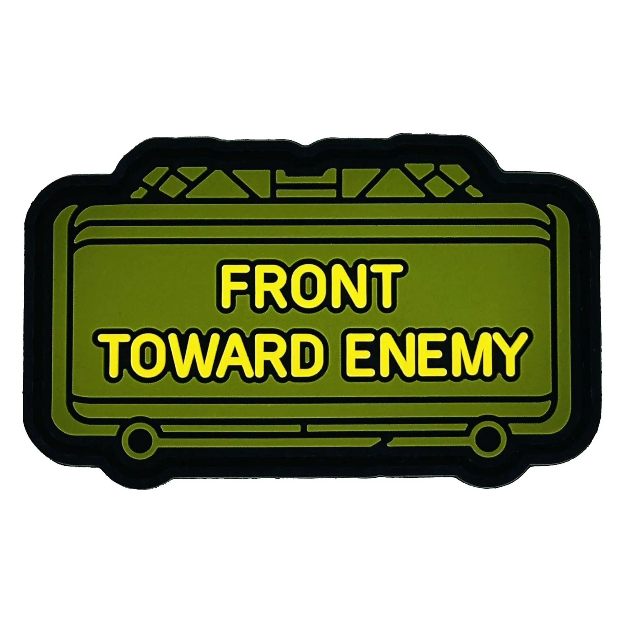 The Clacker Claymore Mine - 'Front Toward Enemy' - 3 inch PVC Patch - Image 3