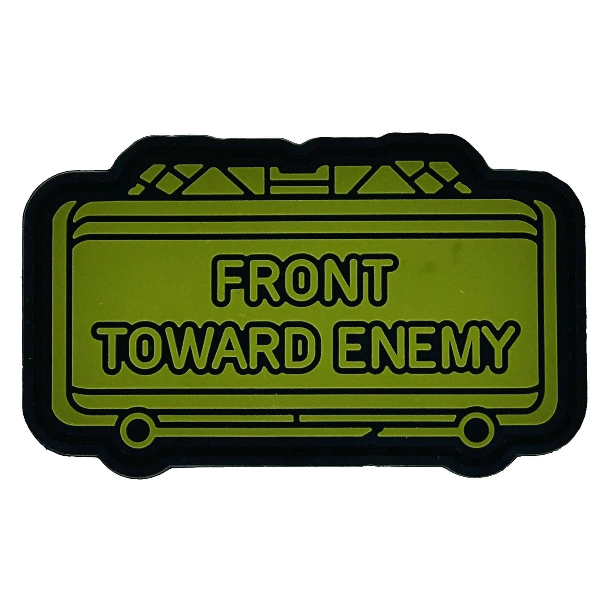 The Clacker Claymore Mine - 'Front Toward Enemy' - 3 inch PVC Patch - Image 4