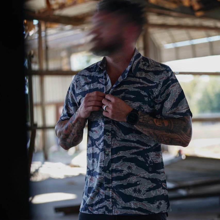 Tiger Stripe Button-up - Image 3