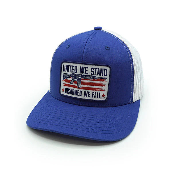 United We Stand Disarmed We Fall Woven Patch Hat - Image 2