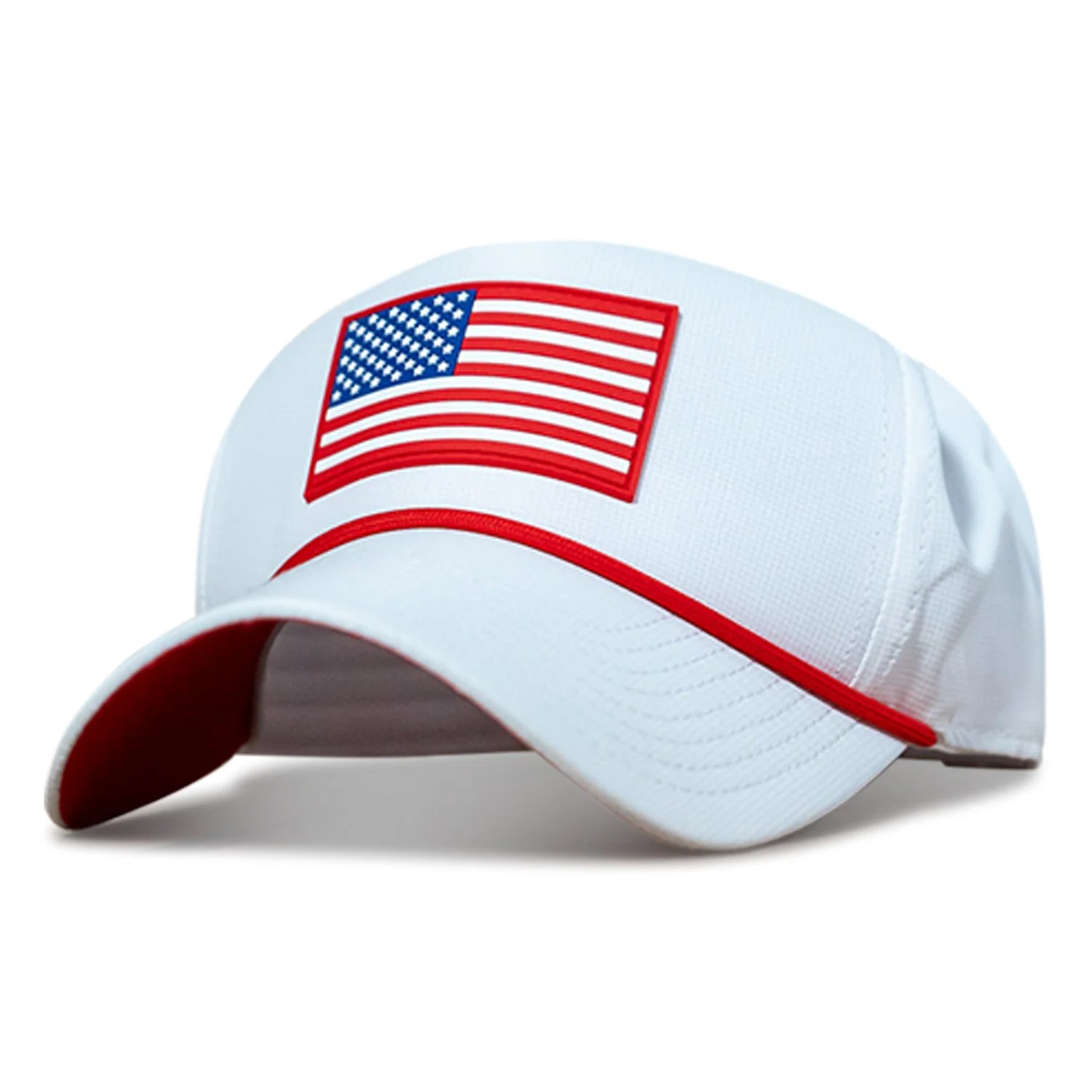 USA Flag Patch Weekender Style Performance Snapback Hat - Image 11