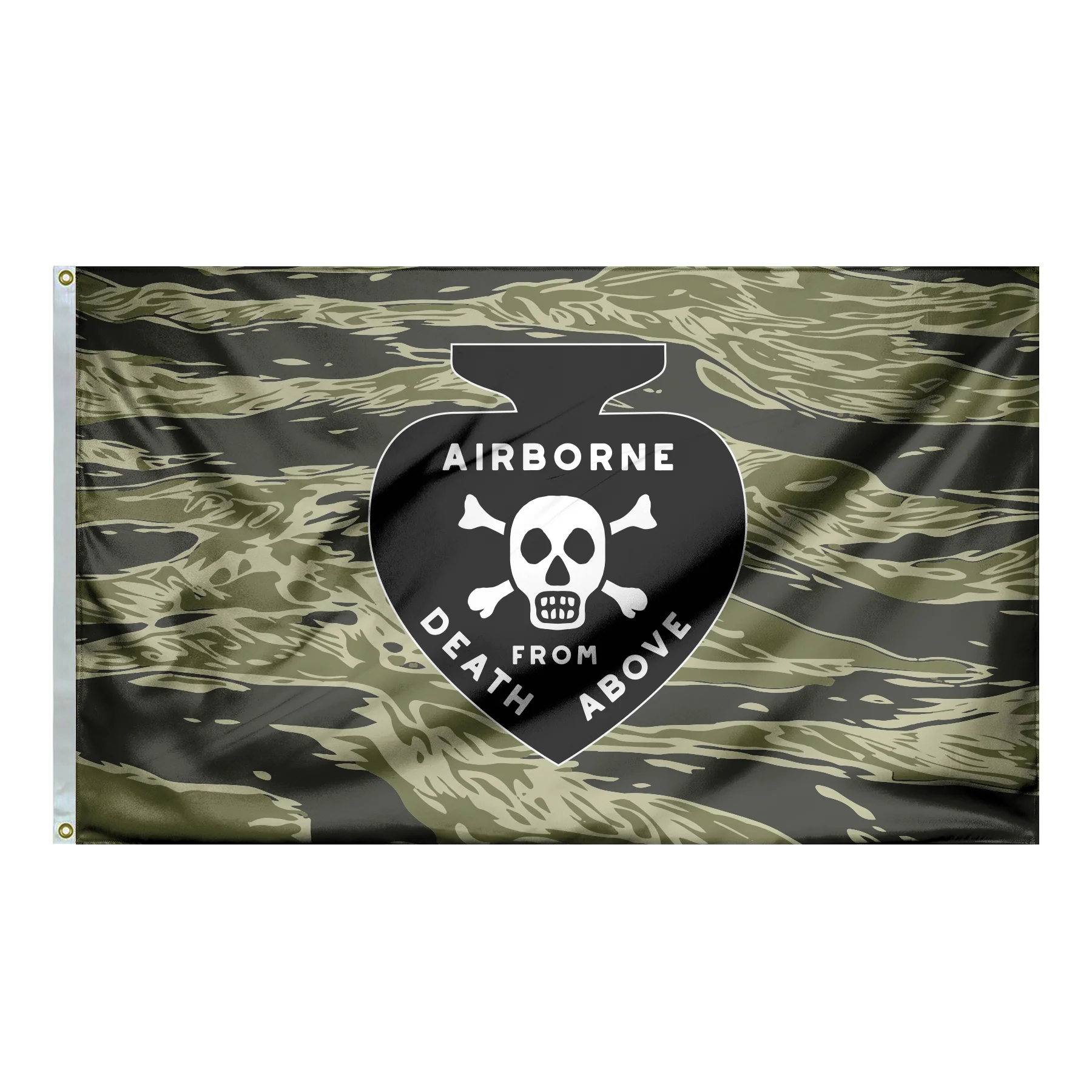 Vietnam Airborne Death Spade Flag - Image 2