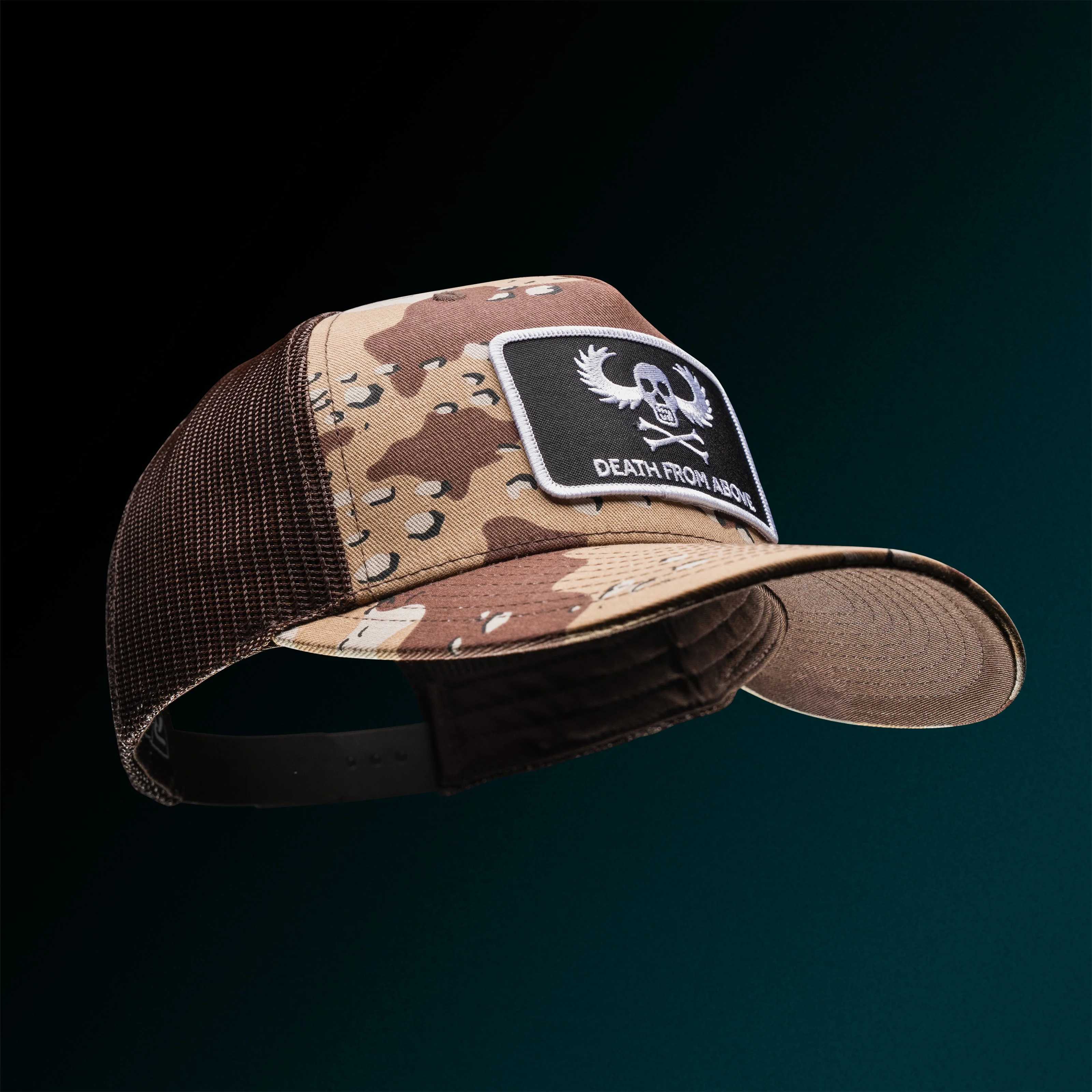 Vietnam Airborne War Wings Patch Trucker Hat - Image 6