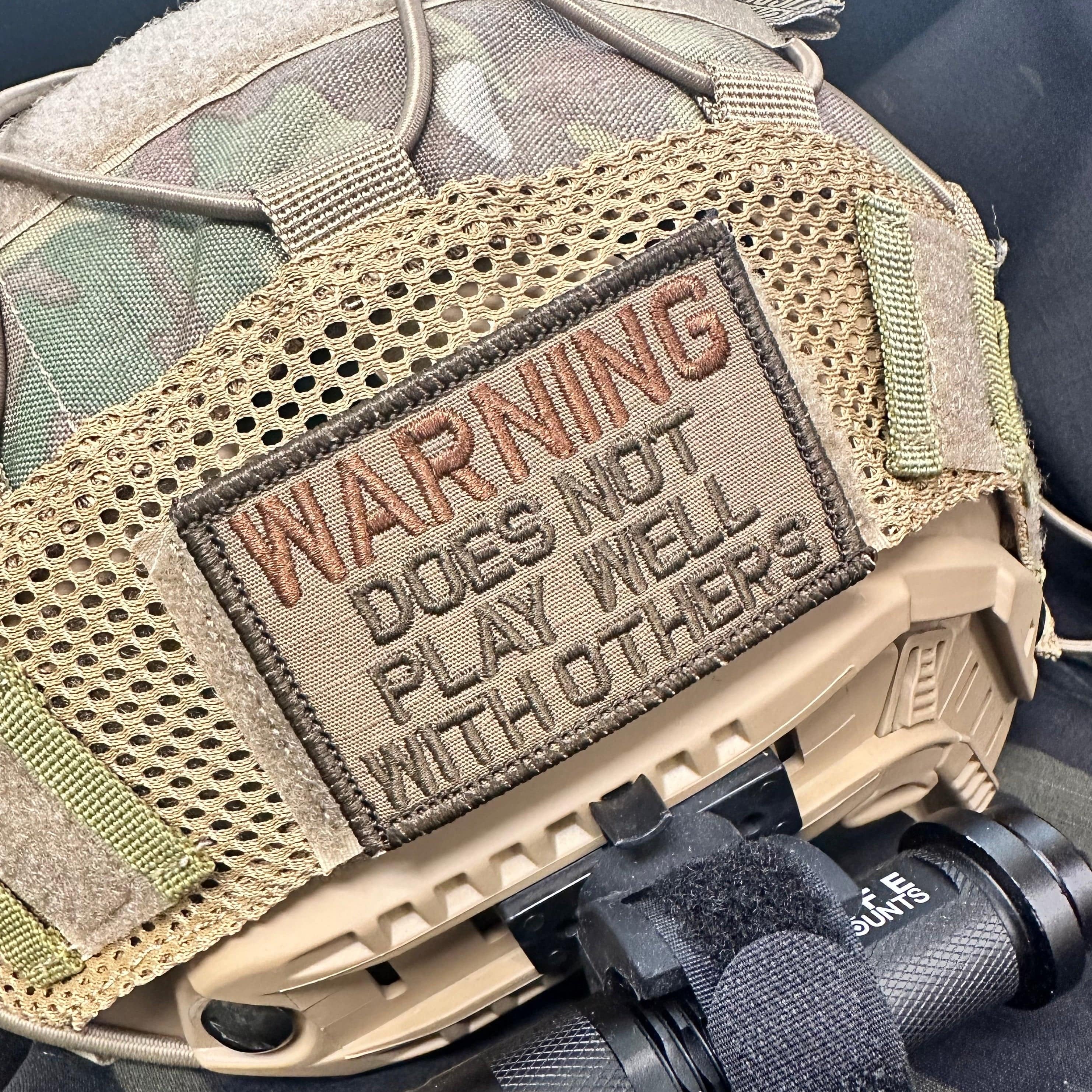 WARNING: Does Not Play Well With Others - 2x3 Patch - Image 2