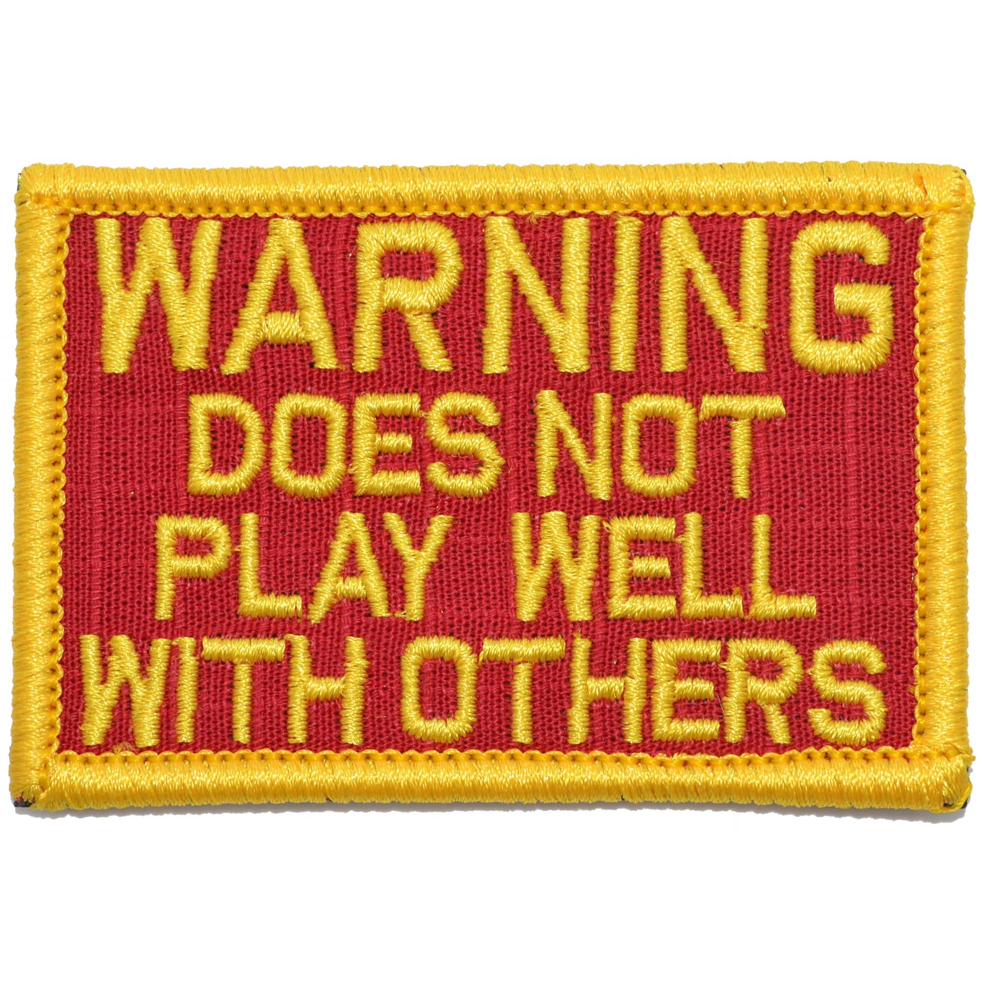 WARNING: Does Not Play Well With Others - 2x3 Patch - Image 6