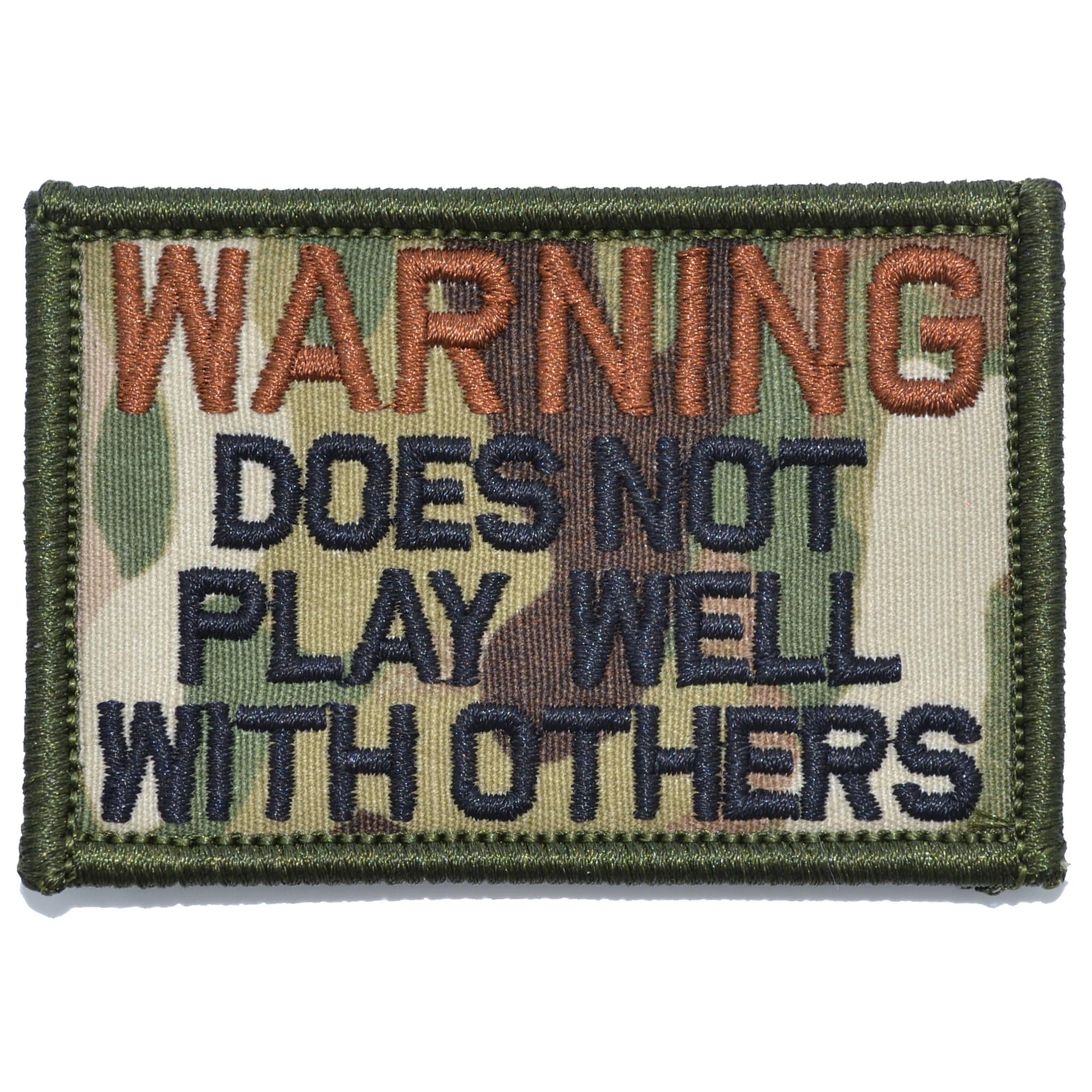 WARNING: Does Not Play Well With Others - 2x3 Patch - Image 7