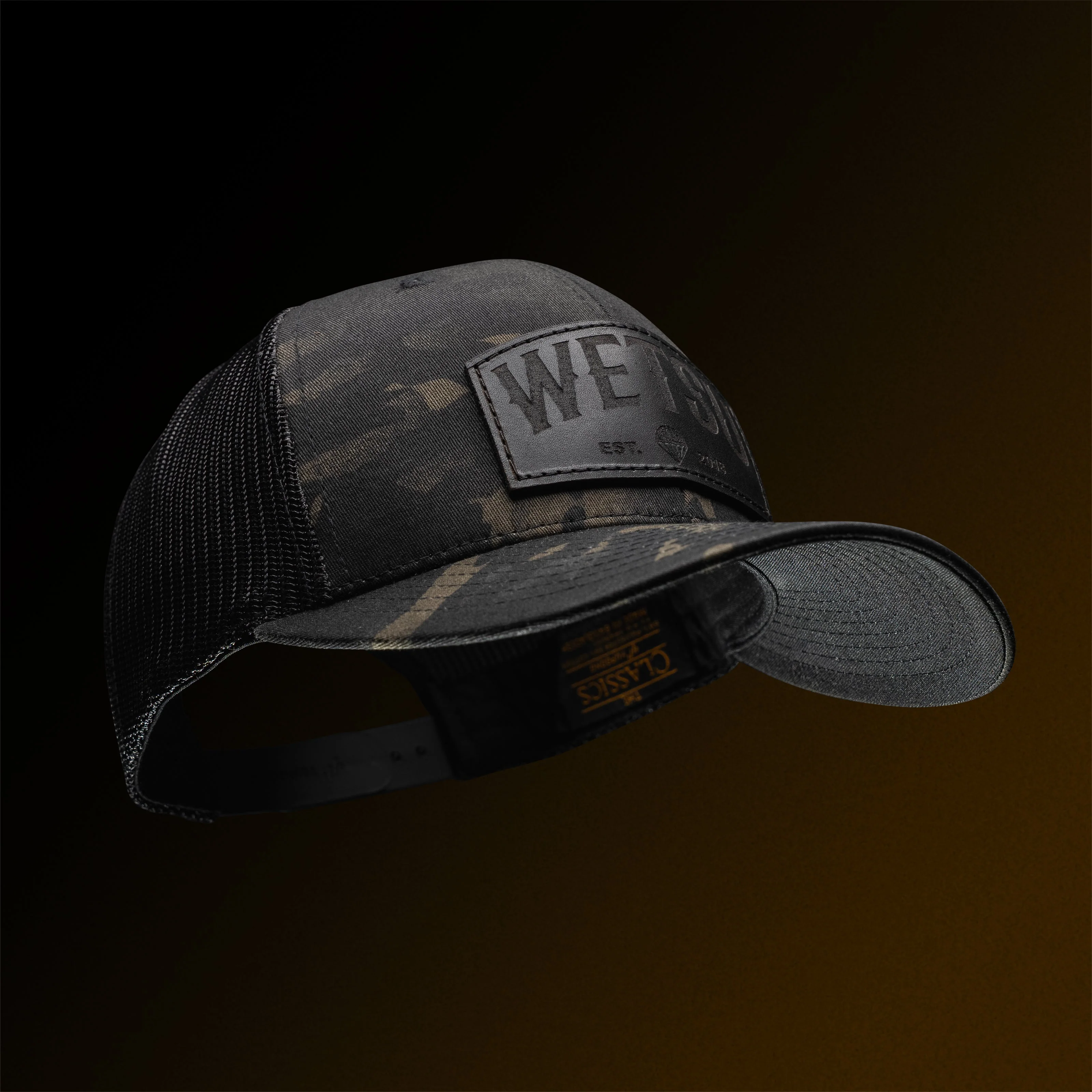 Wetsu Badge Leather Patch Tactical Snapback - Image 4
