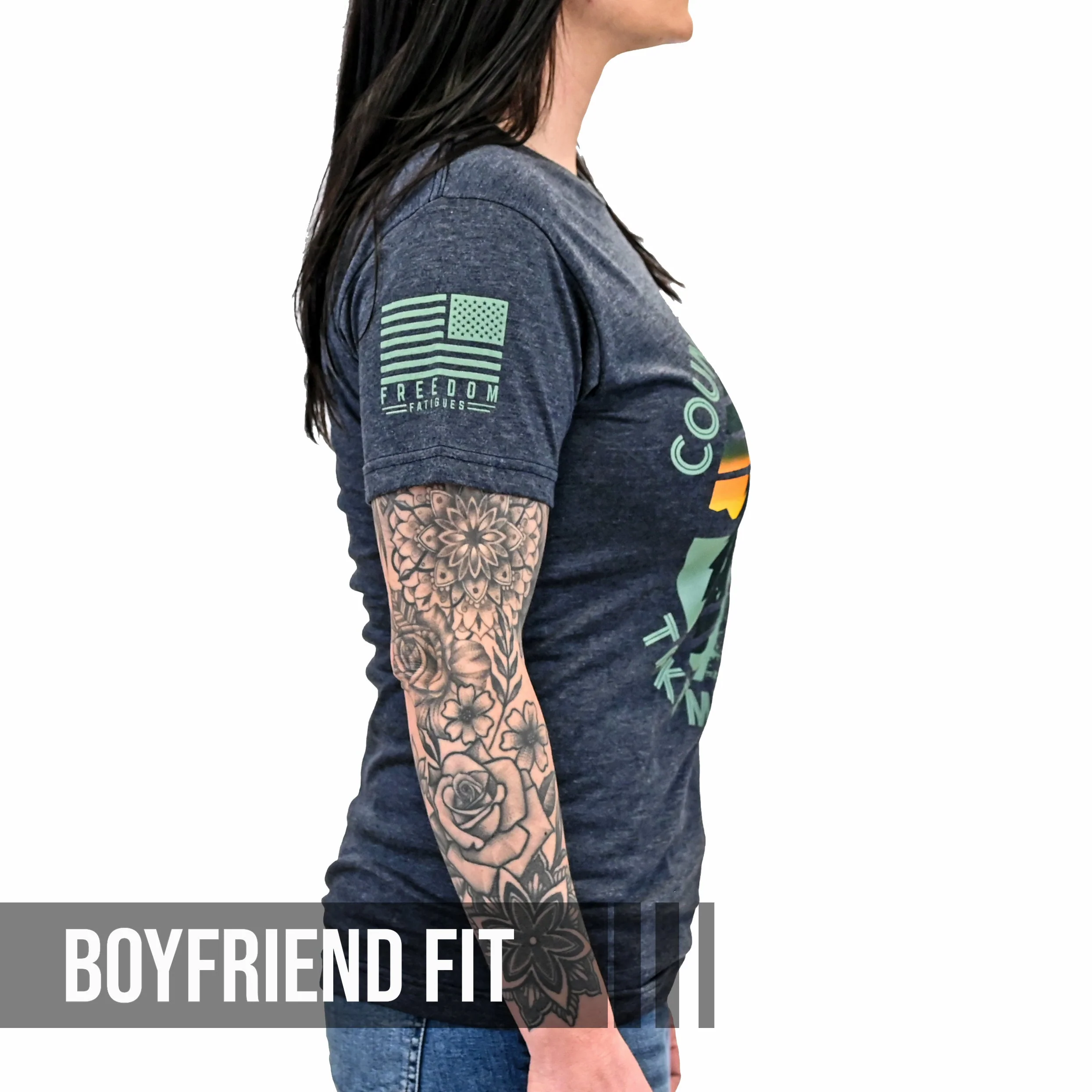Women's Country Roads Boyfriend Fit T-Shirt - Image 6