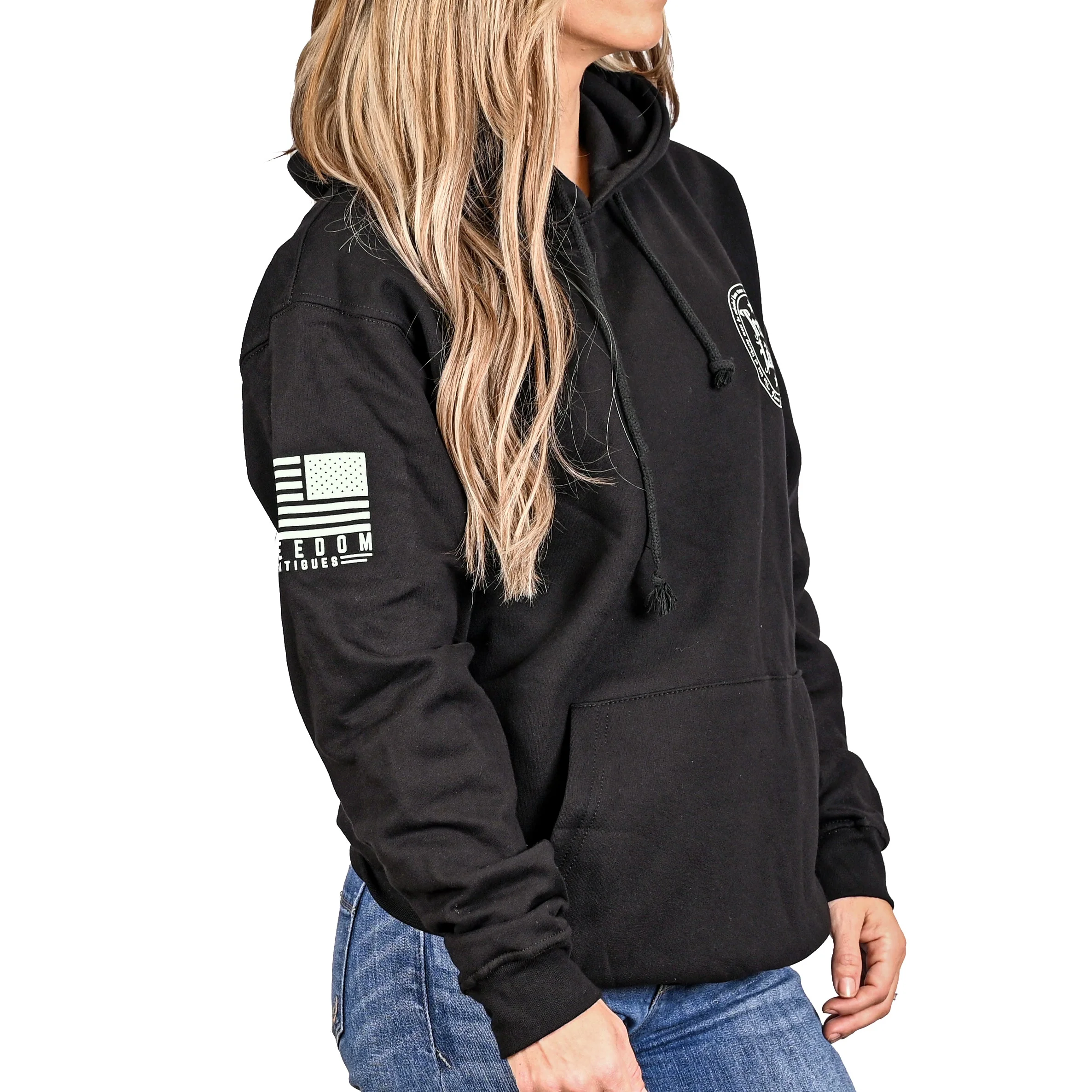Women's Heavyweight Oversized Tree of Liberty Patriotic Hoodie - Image 5