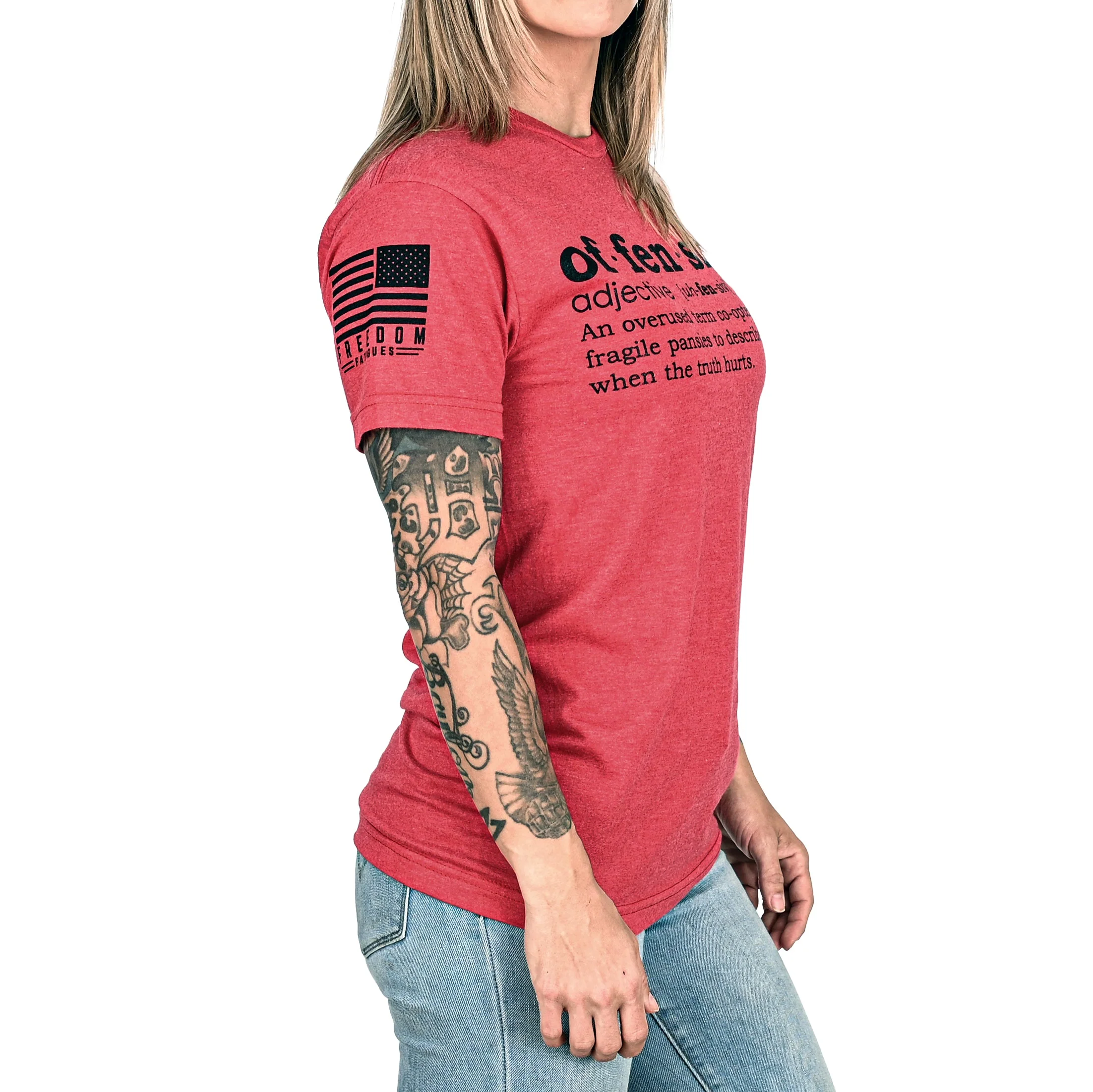 Women's Offensive Defined Boyfriend Fit T-Shirt - Image 4