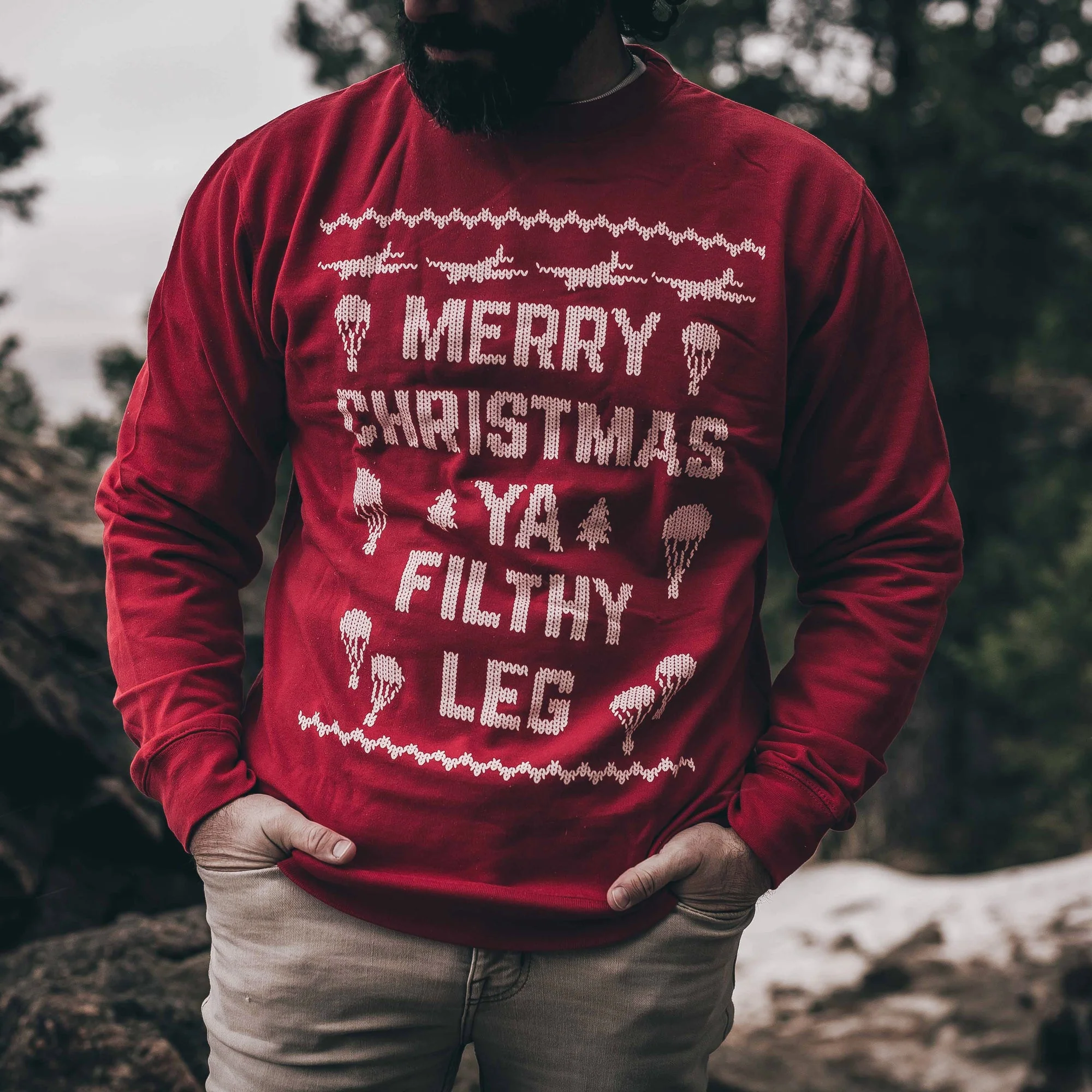 Ya Filthy Leg Christmas Sweatshirt - Image 2